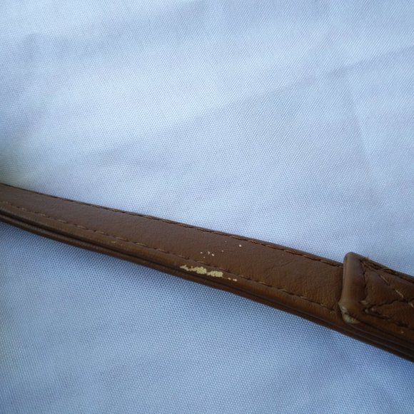 Vintage Handmade Leather Crossbody Bag Print Horse - Picture 12 of 14